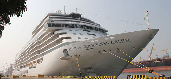 Second 'Seven Seas Explorer' cruise vessel calls at Mangaluru Port